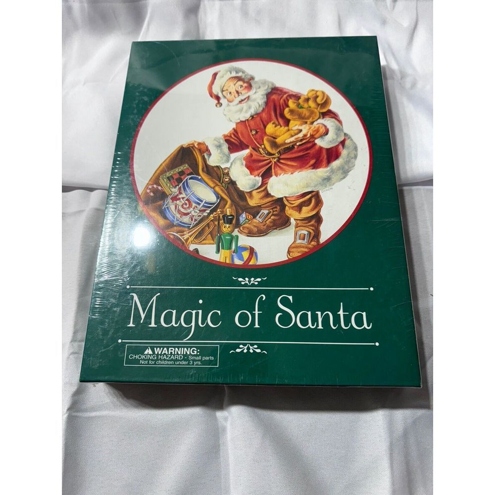 Vintage Magic of Santa 500 Piece 20" Round Interlocking Jigsaw Puzzle‎ Sealed